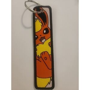Pokemon 1 Piece Double Sided 5 Inch‎ Flareon Keychain